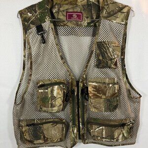 Jarusite Camo Fly Fishing Duck Hunting Mesh Vest With Pockets